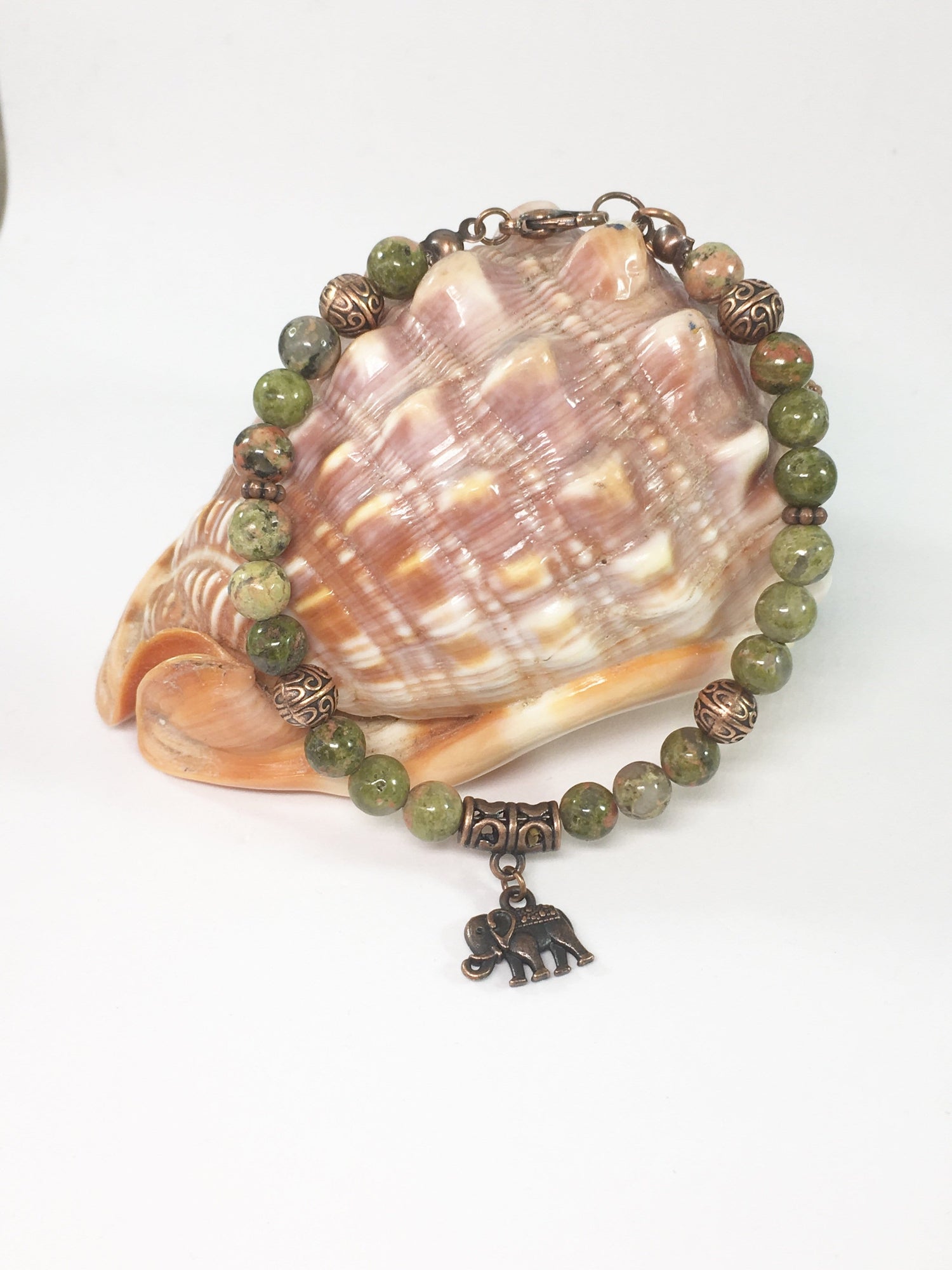 Gemstone And Copper Bracelet