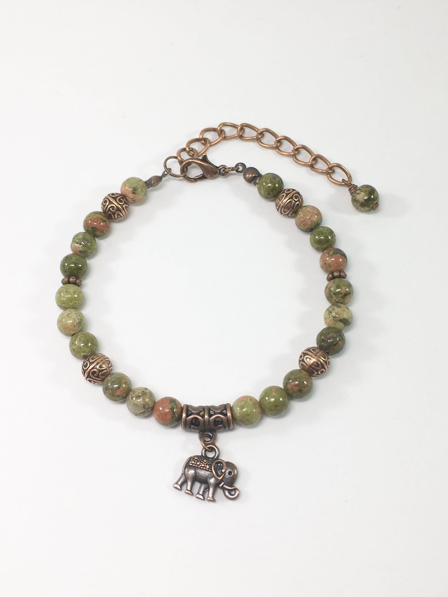 Gemstone And Copper Bracelet