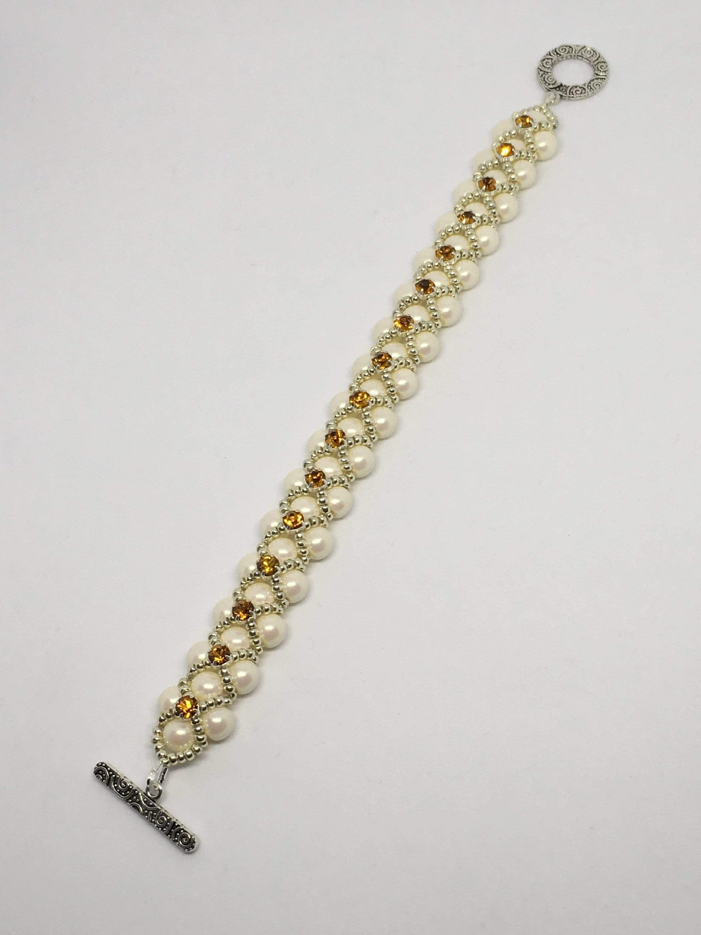 Bracelet Cream Pearl Kisses Bracelet Jewelz Galore Pearl Kisses Bracelet | Jewelz Galore | Handmade Jewellery Online