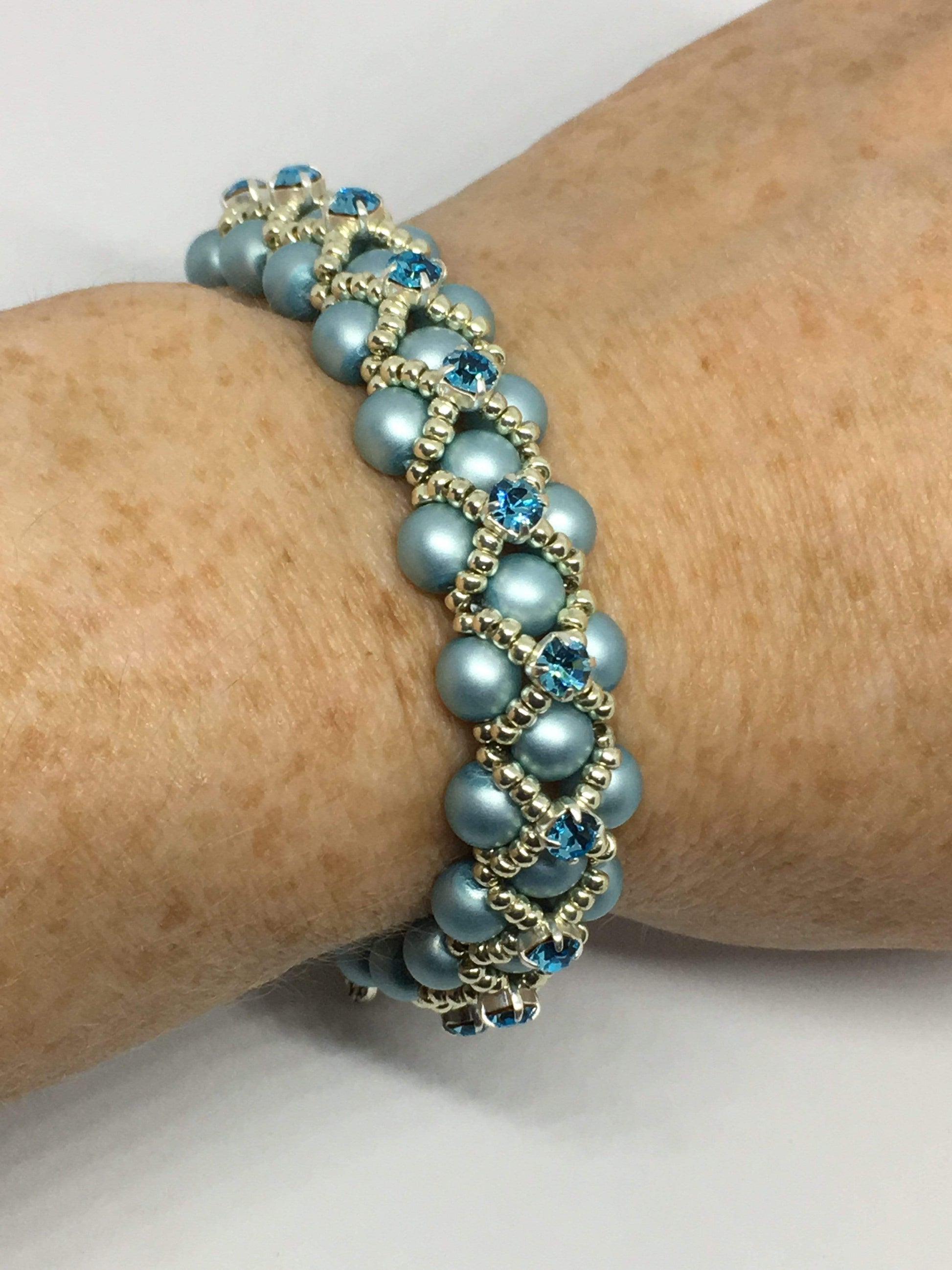Handmade Beaded Pearl Bracelet