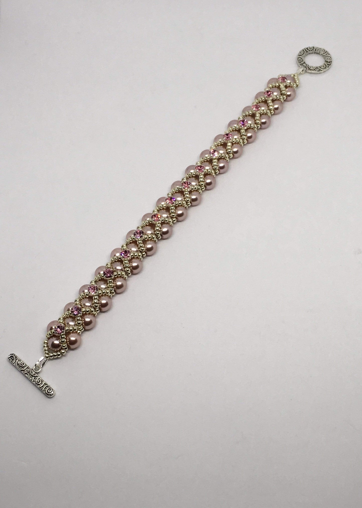 Bracelet Pink Pearl Kisses Bracelet Jewelz Galore Pearl Kisses Bracelet | Jewelz Galore | Handmade Jewellery Online