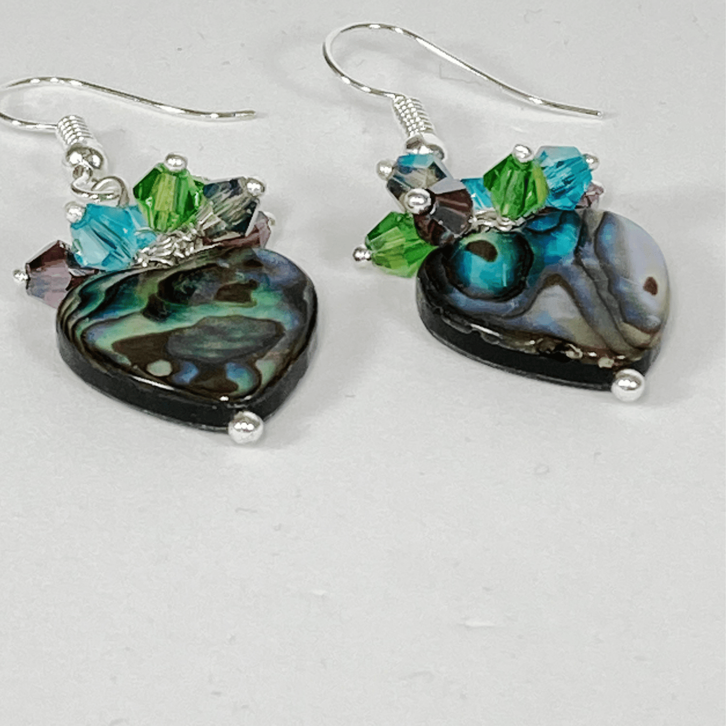 Earrings Abalone Heart Earrings Jewelz Galore Abalone Heart Earrings | Jewelz Galore | Artisan Jewellery