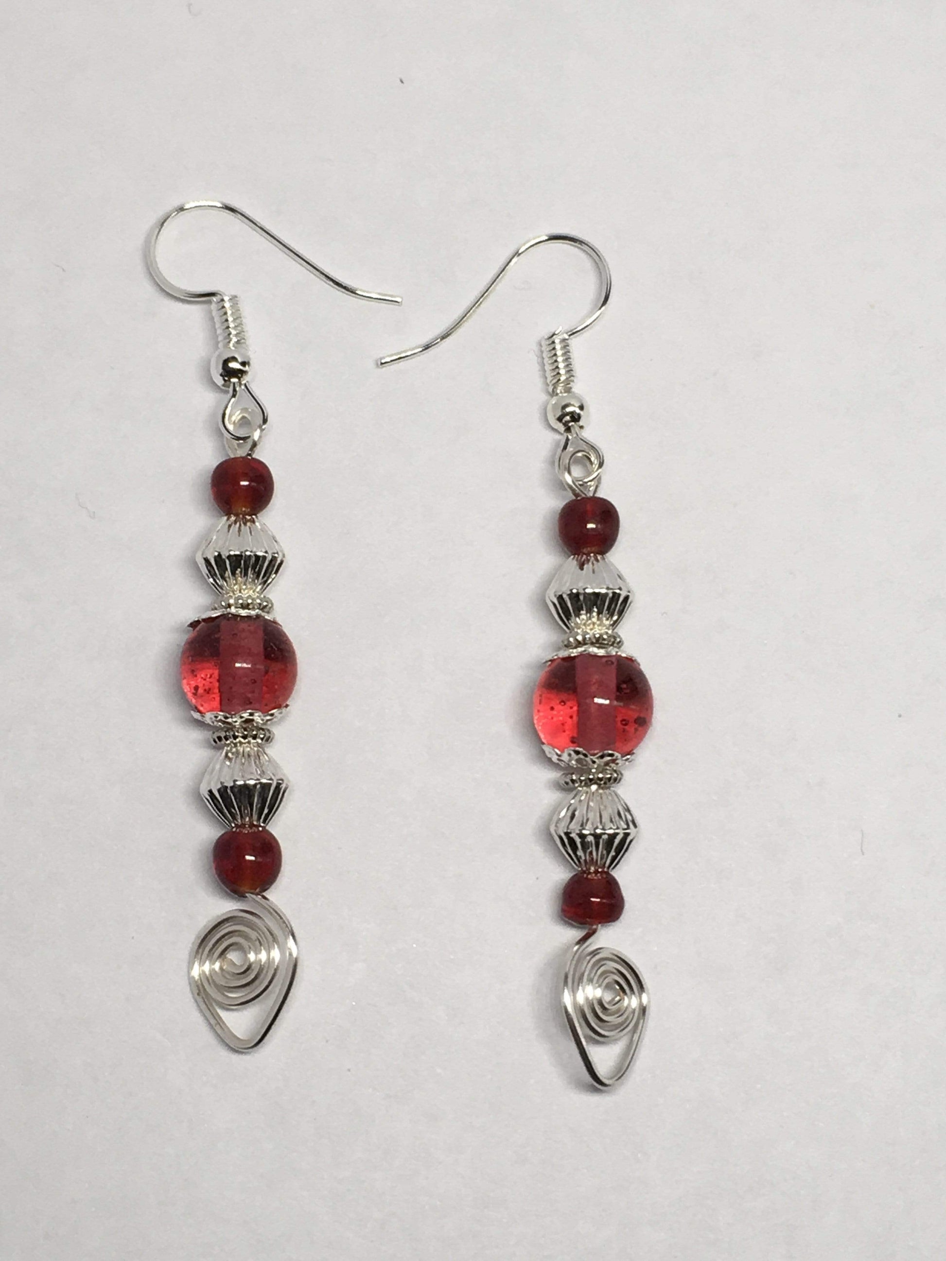 Earrings Cranberry Victorian Style Drop Earrings Jewelz Galore Victorian Style Earrings | Jewelz Galore | Jewellery