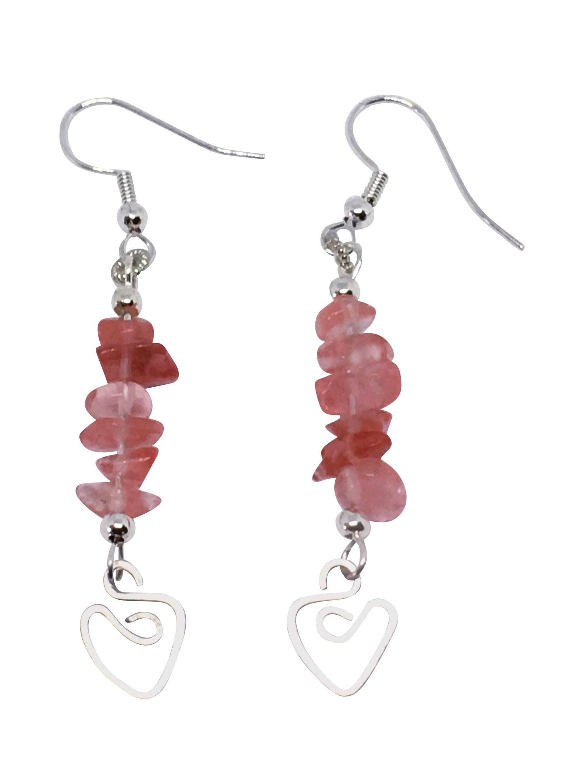 Earrings Gemstone Dangle Heart Earrings Jewelz Galore Gemstone Heart Earrings | Jewelz Galore | Cambridge