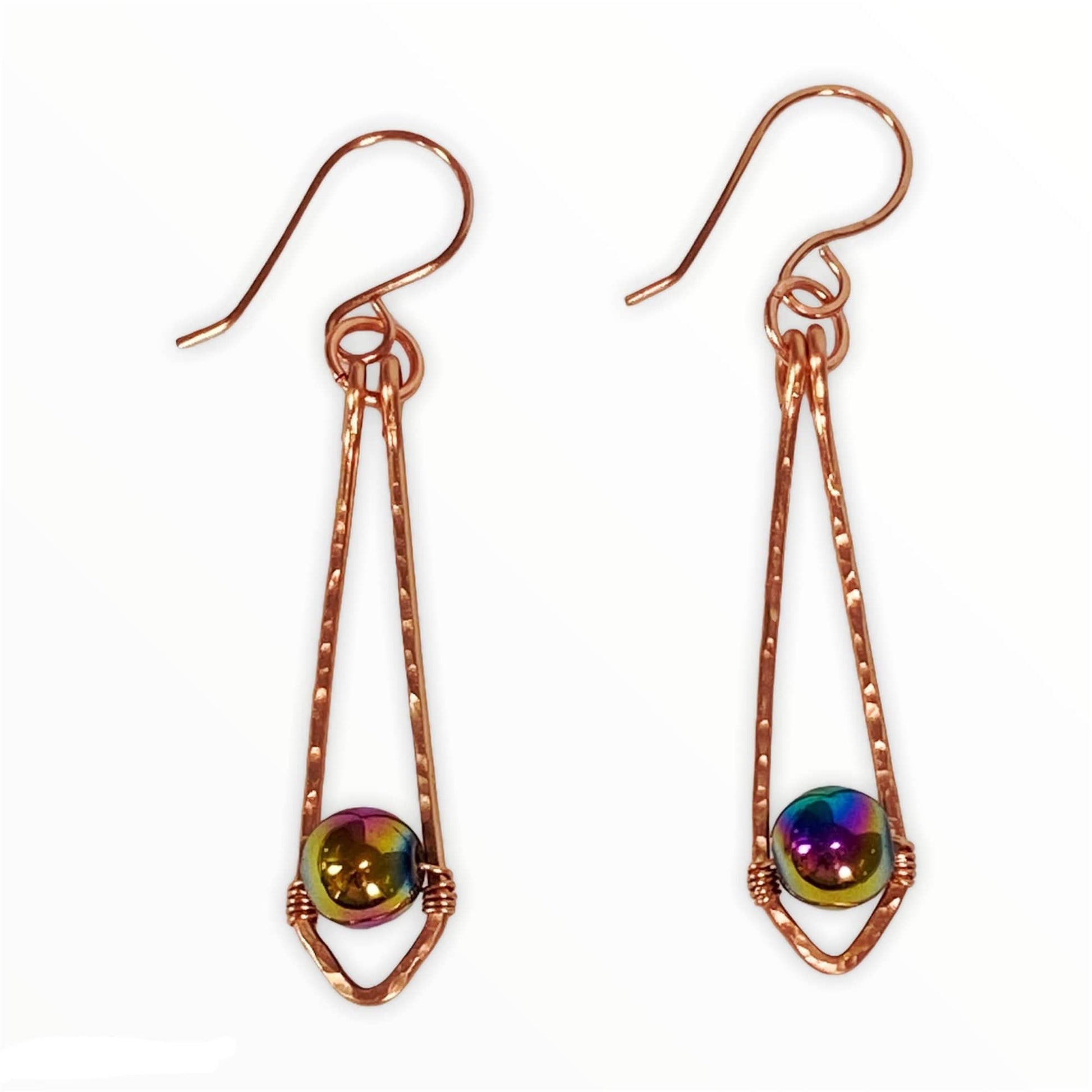 Earrings Rainbow Hematite Drop Earrings Jewelz Galore Rainbow Hematite Drop Earrings | Jewelz Galore | Artisan Jewellery