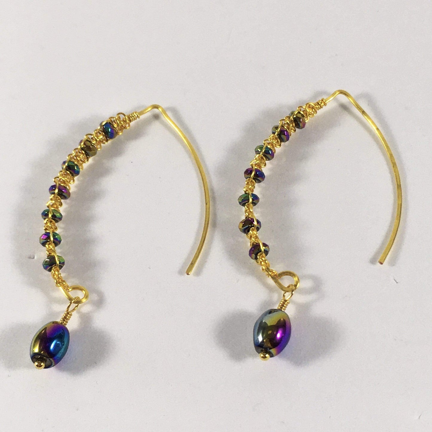 Earrings Rainbow Hematite Macrame Earrings Jewelz Galore Rainbow Hematite Macrame Earrings | Jewelz Galore | Jewellery