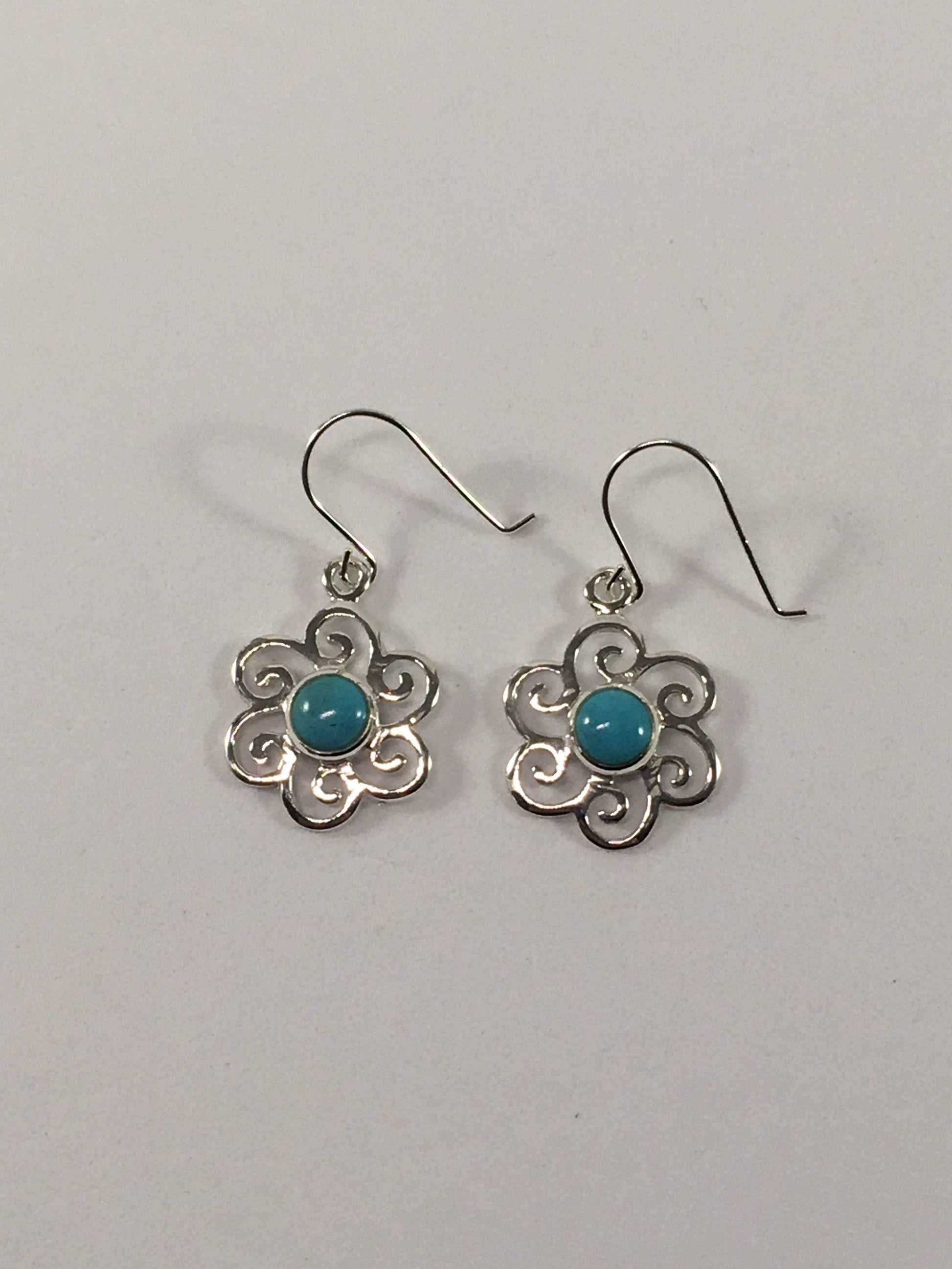 Earrings Turquoise Flower Earrings Jewelz Galore Turquoise Flower Earrings | Jewelz Galore | Jewellery