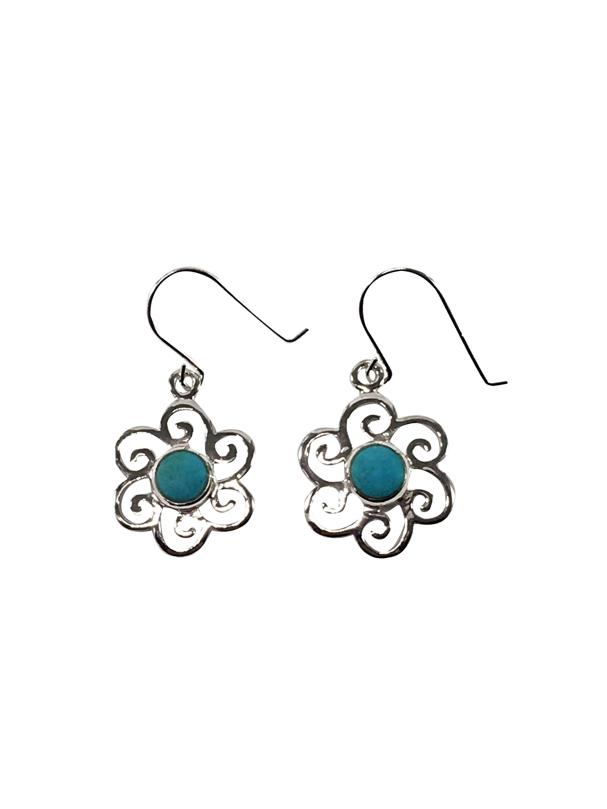 Earrings Turquoise Flower Earrings Jewelz Galore Turquoise Flower Earrings | Jewelz Galore | Jewellery