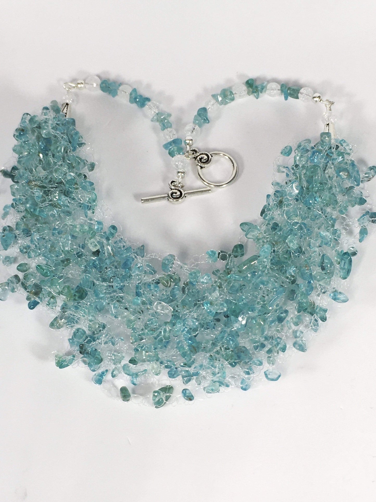 Necklace Apatite Air Necklace Jewelz Galore Apatite Gemstone Air Necklace | Jewelz Galore | Handmade Jewellery