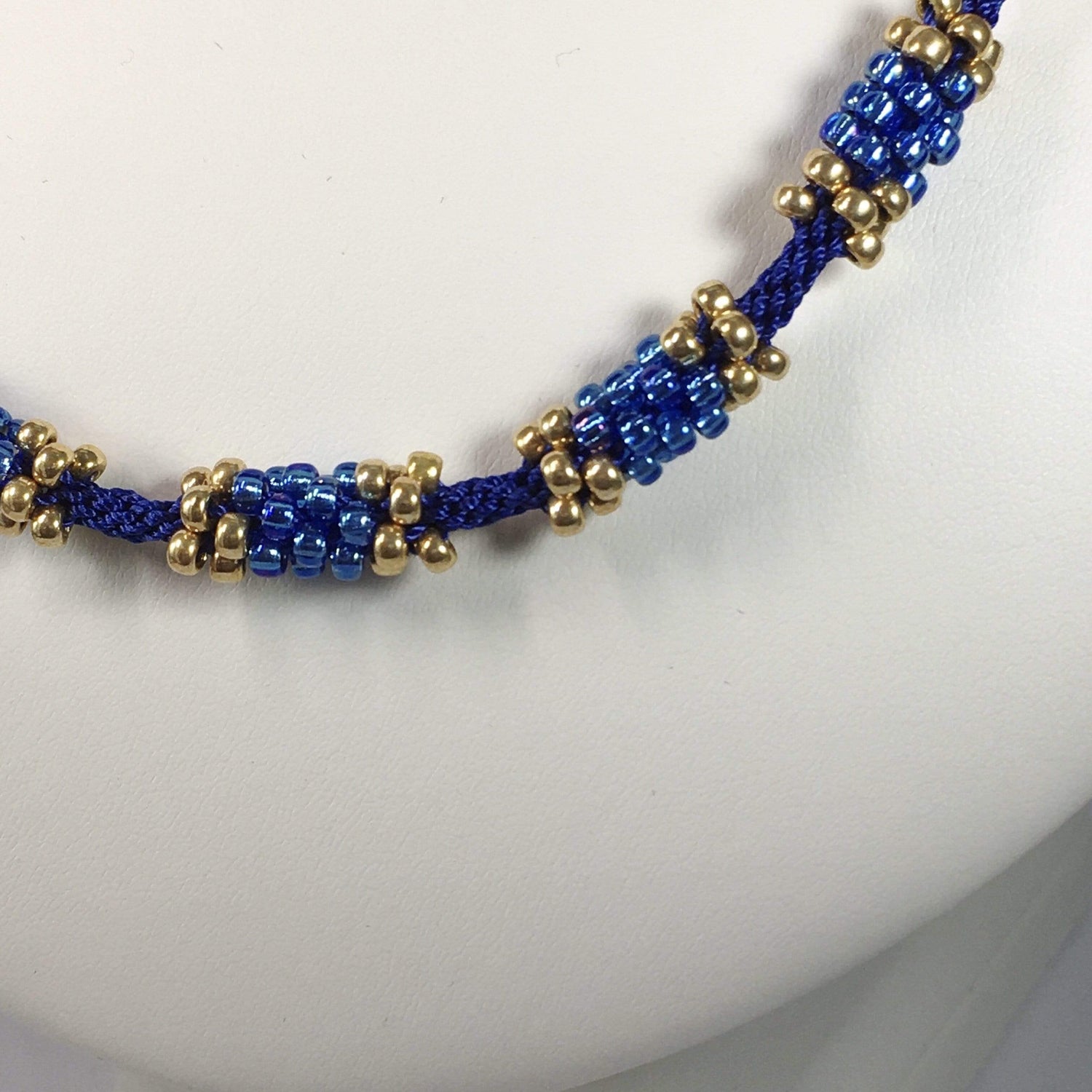 Handmade Beaded Kumihimo Necklace