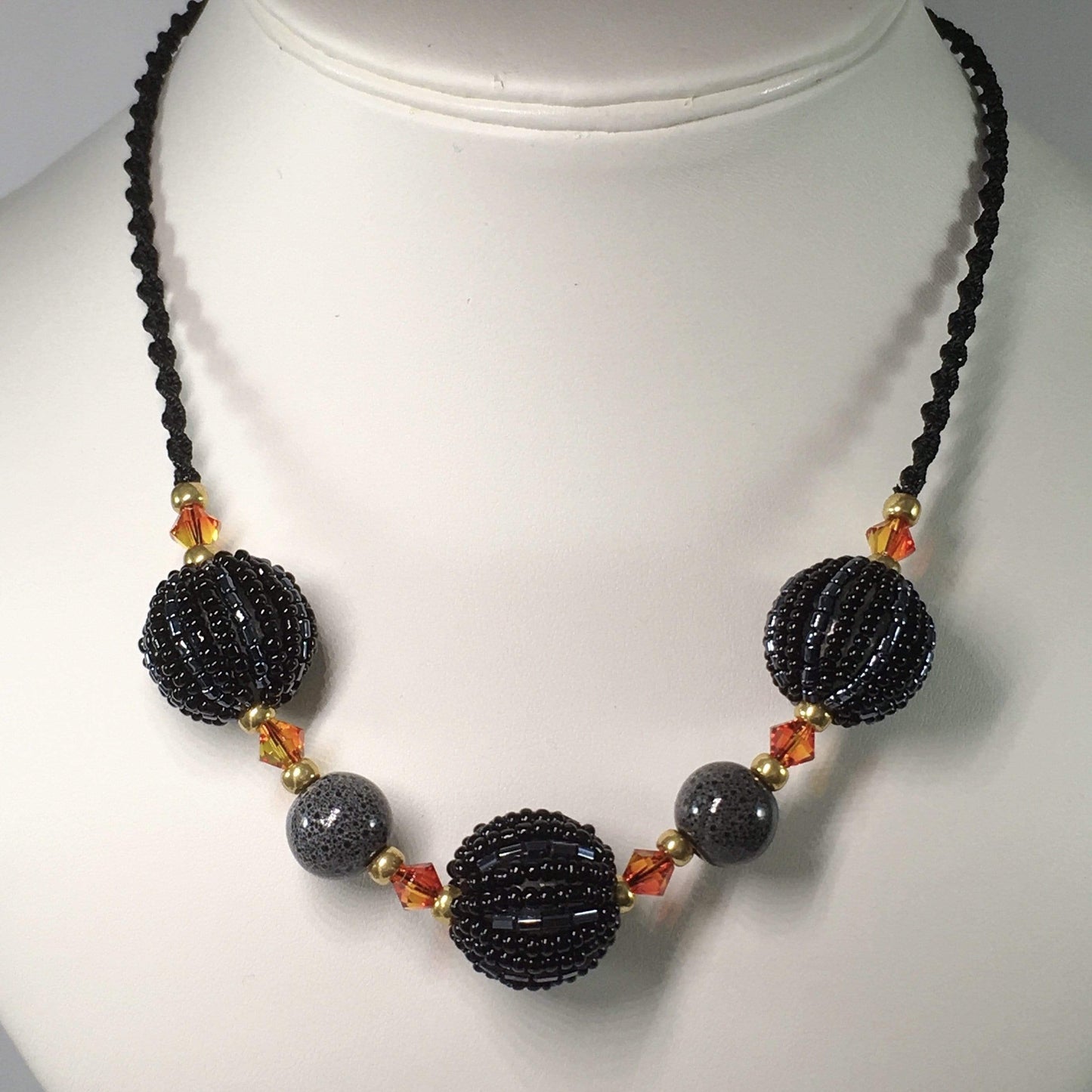 Necklace Beaded Macrame Necklace Jewelz Galore Beaded Macrame Necklace | Jewelz Galore | Handmade Jewellery Online