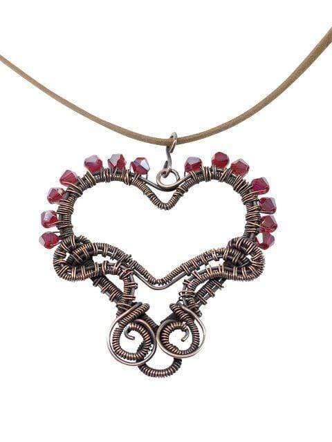 Necklace Entwined Heart Pendant Jewelz Galore Copper Heart Pendant | Jewelz Galore | Cambridge