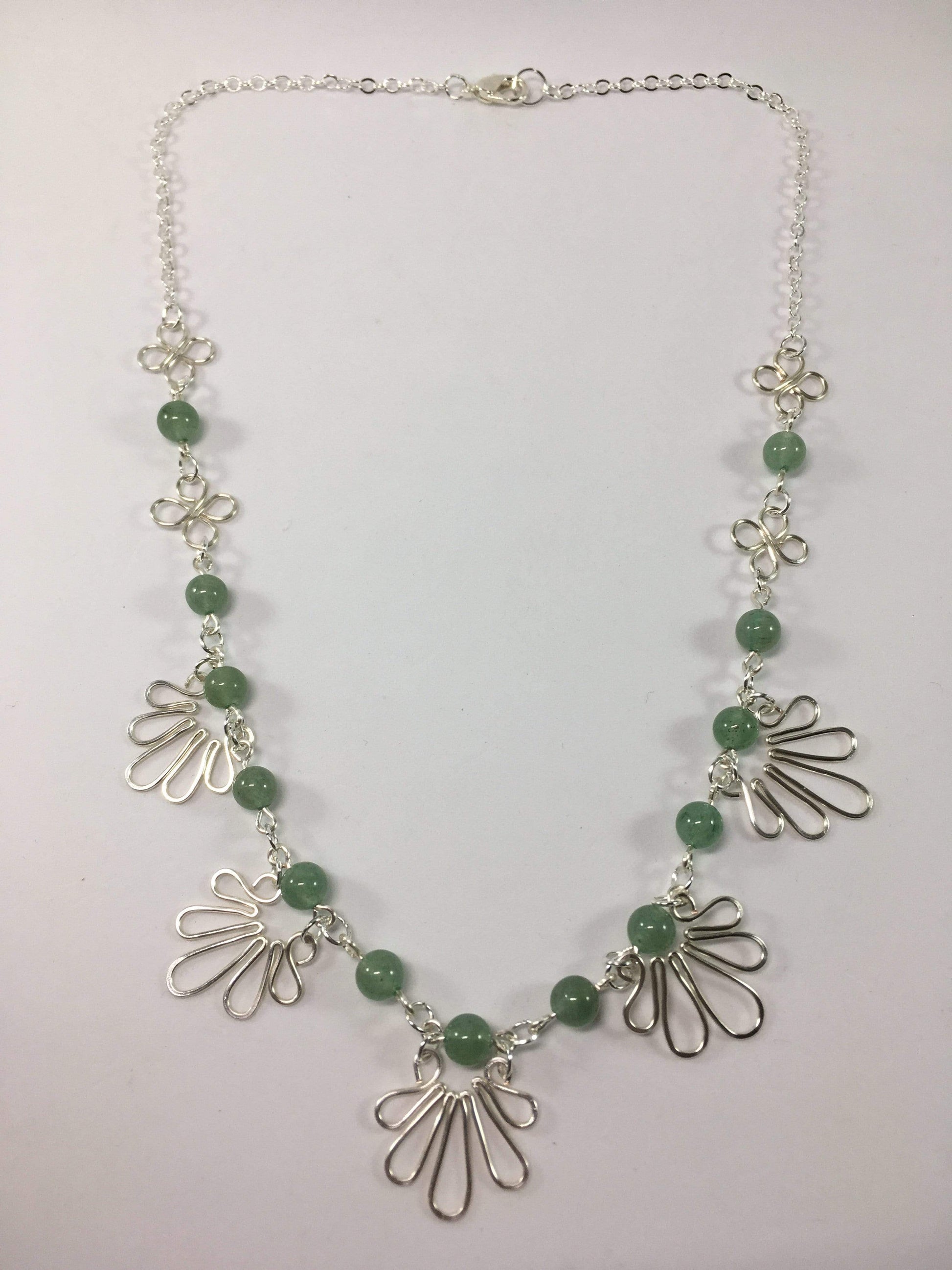 Necklace Green Aventurine Gemstone Wings Necklace Jewelz Galore Gemstone Wings Necklace | Jewelz Galore | Jewellery