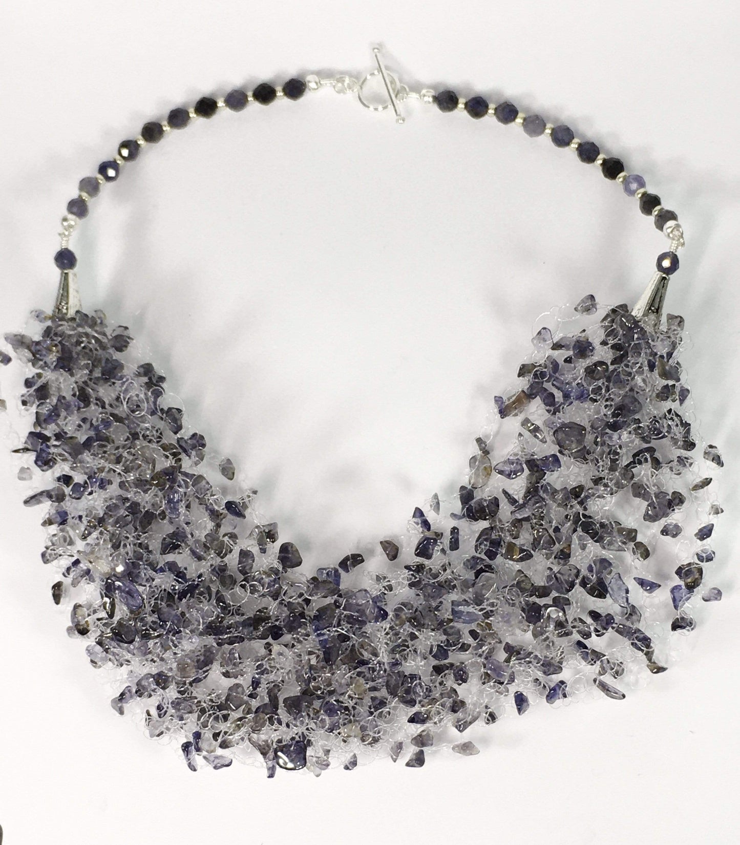Handmade Iolite Gemstone Air Necklace