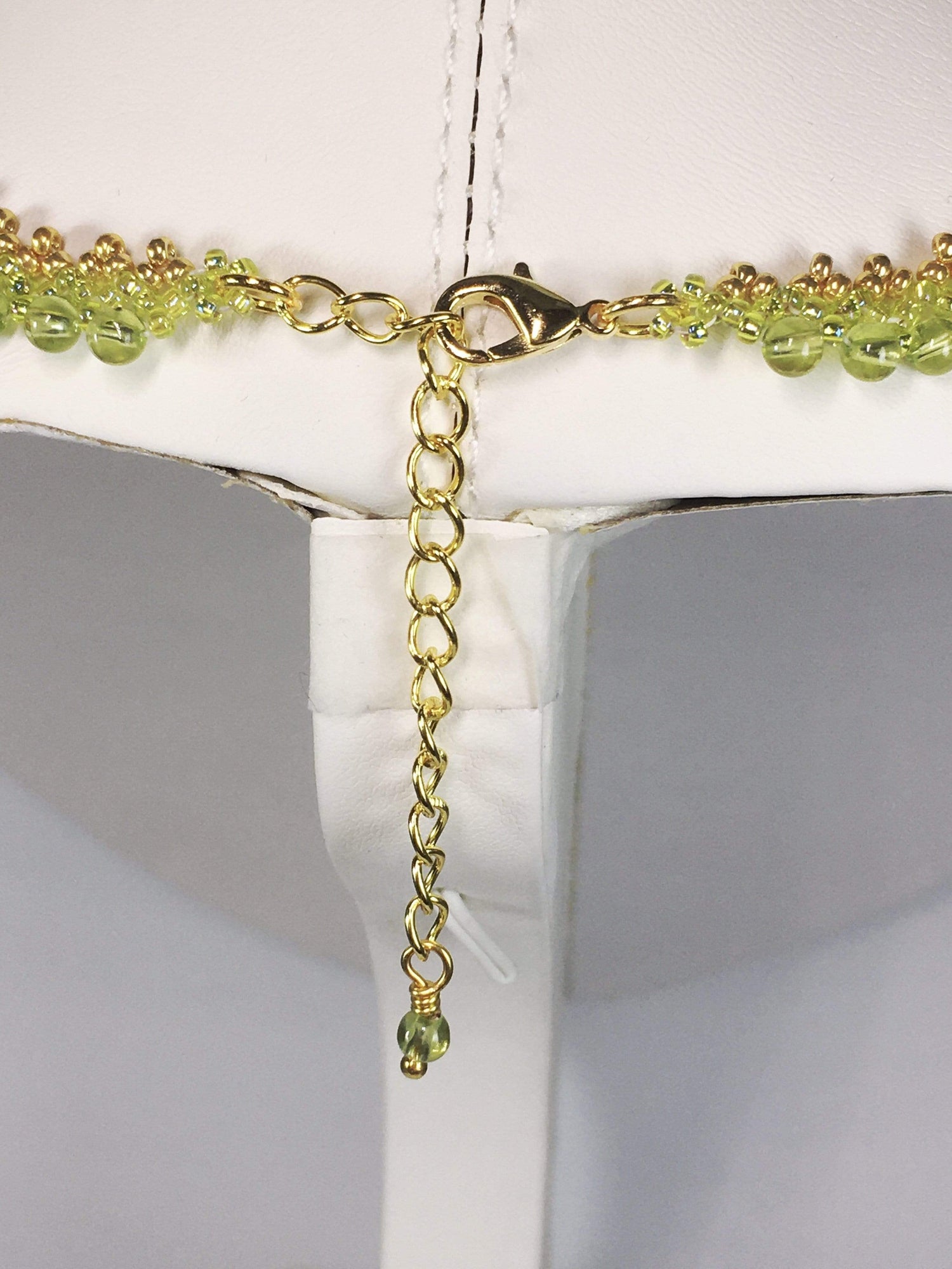Handmade Peridot Gemstone Beaded Necklace