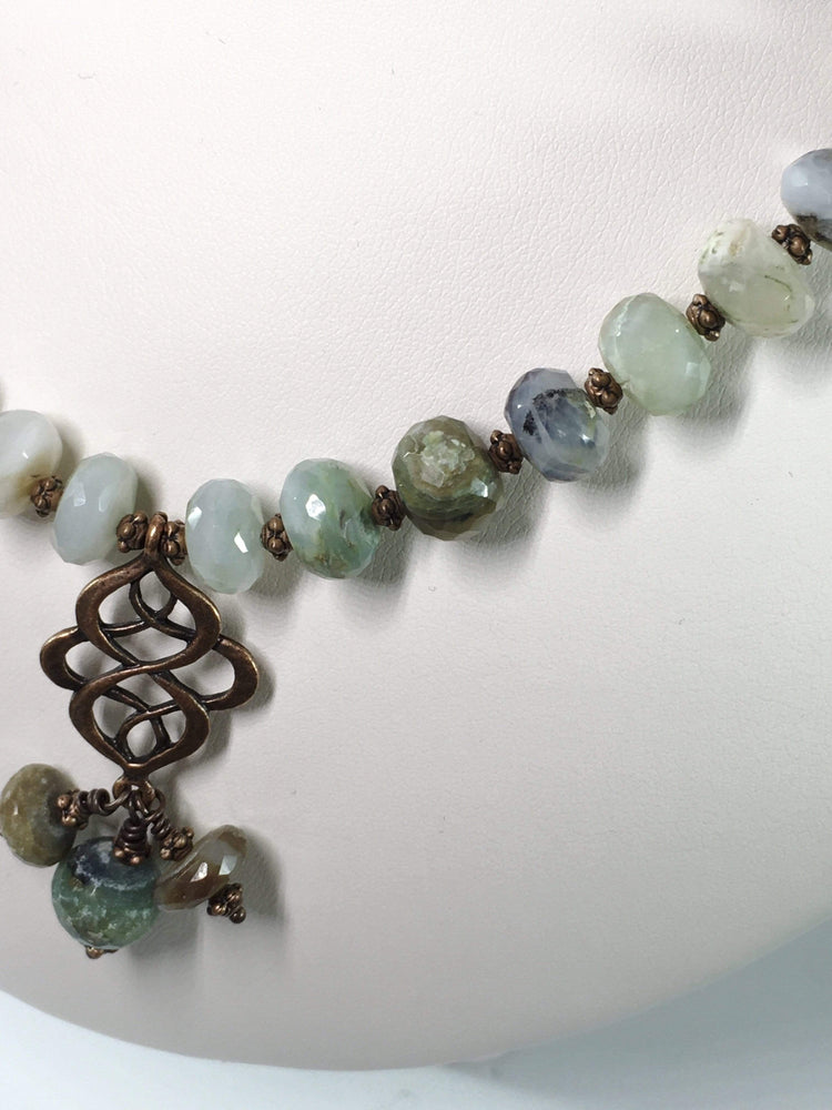 Handmade Peruvian Opal Gemstone Necklace