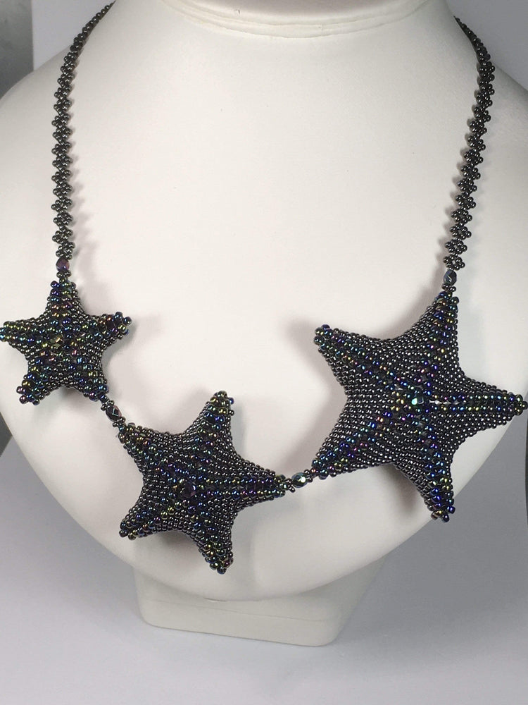 Handmade Beaded Starfish Necklace