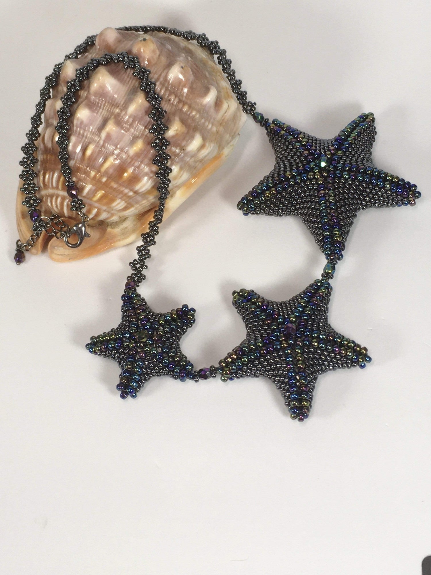 Handmade Beaded Starfish Necklace
