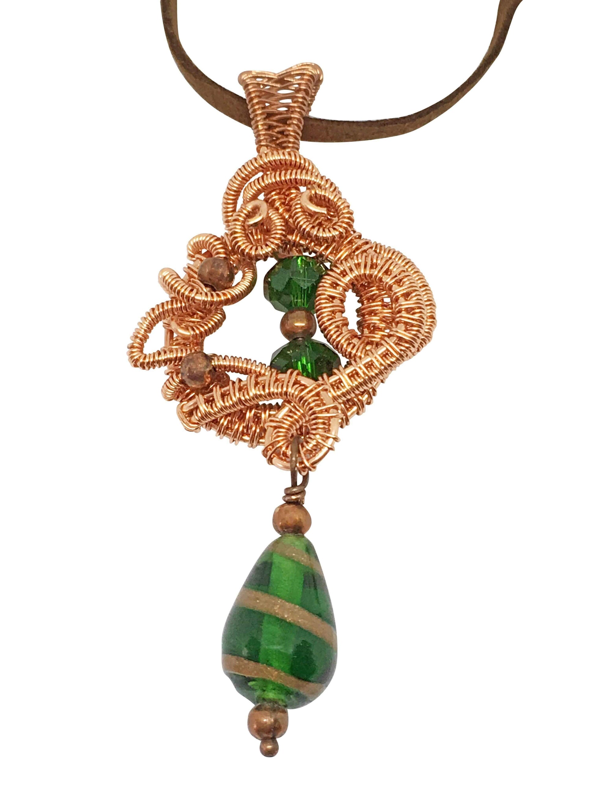 Pendant Wire Wrapped Copper Pendant Jewelz Galore Wire Copper Pendant | Jewelz Galore | Jewellery