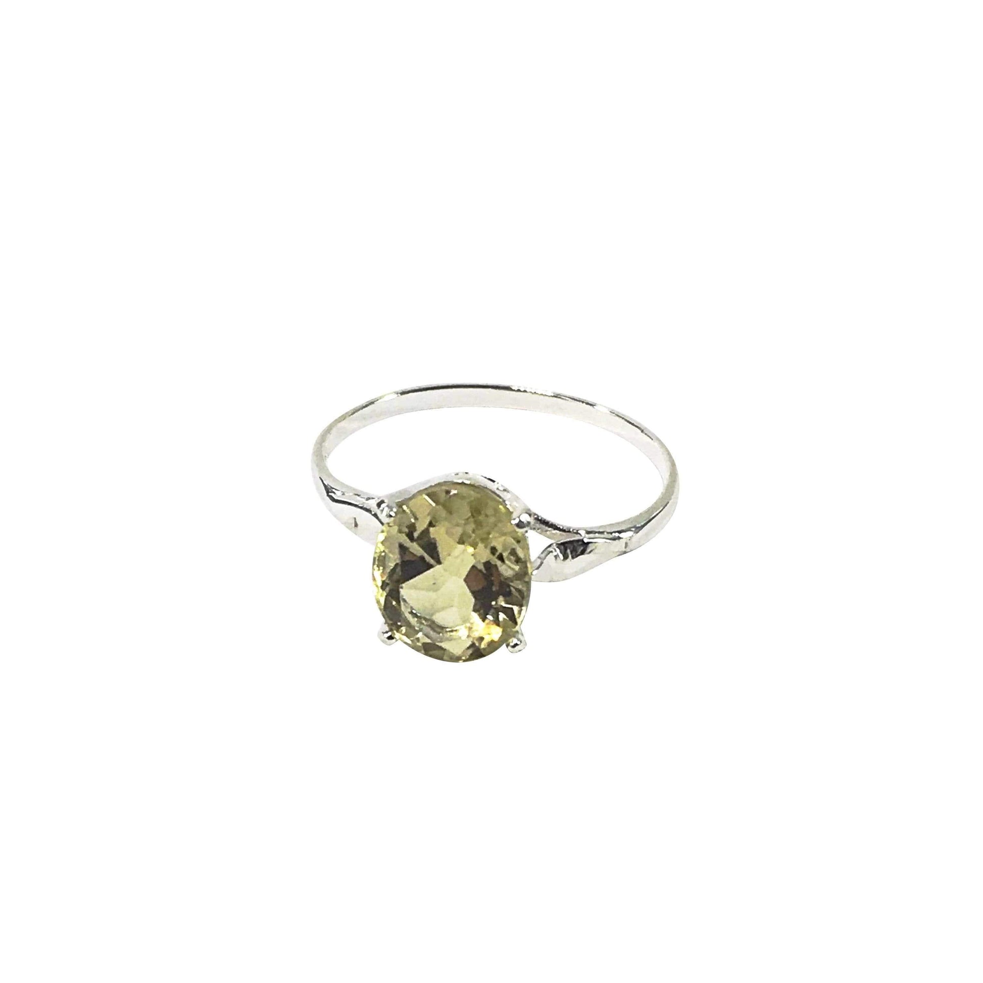 Ring Lemon Quartz Brilliant Cut Ring Jewelz Galore Ladies Lemon Quartz Ring | Jewelz Galore | Handmade Jewellery Online